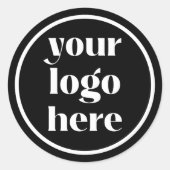 Sticker Rond Logo de l'entreprise (Devant)