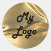 Sticker Rond Logo de l'entreprise d'images Gold (Devant)