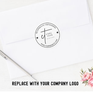 Sticker Rond Logo de l'entreprise personnalisée