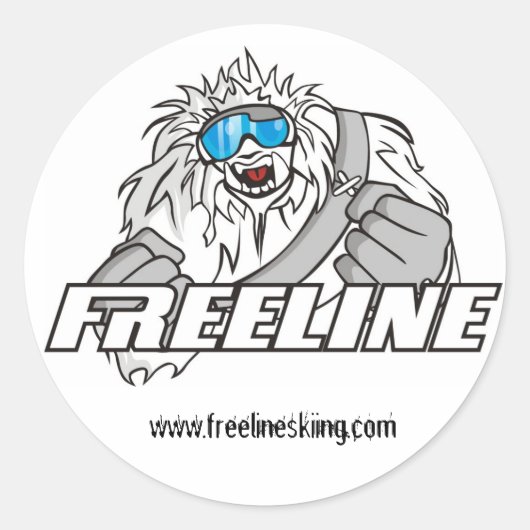 Sticker Rond Logo de l'équipe FreeLine (Devant)