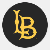 Sticker Rond Logo de Long Beach State (Devant)
