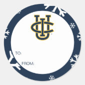 Sticker Rond Logo de l'Université de Californie, Irvine (Devant)