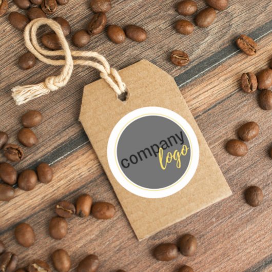 STICKER ROND LOGO DE MARQUE D'AFFAIRES SUR LA COMMERCIALISATION
