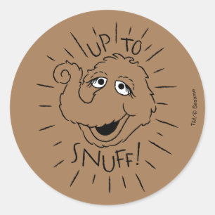 Sticker Rond Logo De Patinage Snuffleupagus - Jusqu'À Coup De N