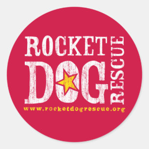 Sticker Rond Logo de RDR (blanc/or)