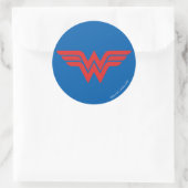 Sticker Rond Logo de Red Wonder Woman (Sac)