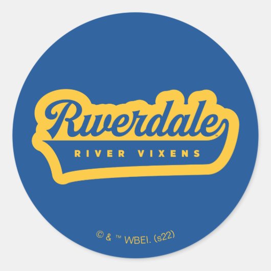 Sticker Rond Logo de Riverdale River Vixens (Devant)