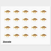 Sticker Rond Logo de Schoolmaster Fish (Feuille)