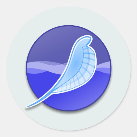 Sticker Rond Logo de SeaMonkey (Devant)