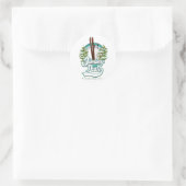 Sticker Rond logo de ski de jiminy peak massachusetts (Sac)
