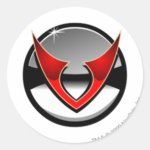 Sticker Rond Logo de station spatiale de Virtupets d'équipe