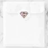 Sticker Rond Logo de Supergirl Pink and Brown (Sac)