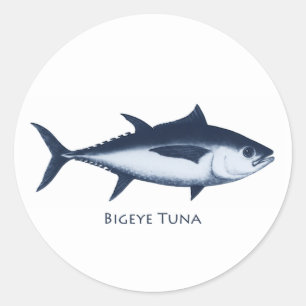 Sticker Rond Logo de thon de Bigeye