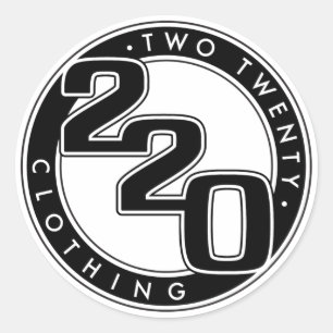 Sticker Rond Logo de vêtements 220