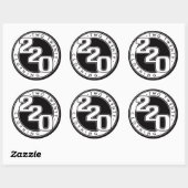 Sticker Rond Logo de vêtements 220 (Feuille)