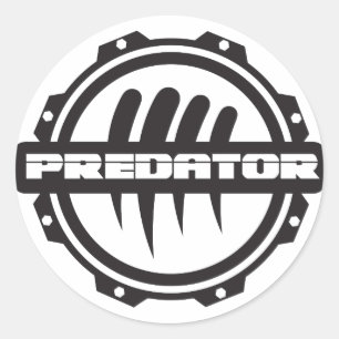 Sticker Rond Logo d'engrenage Predator Inc.