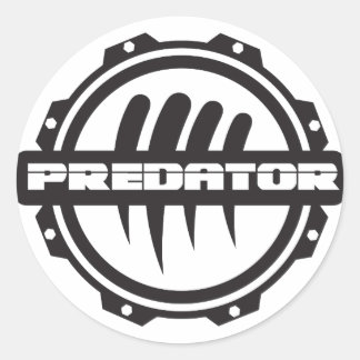 Sticker Rond Logo d'engrenage Predator Inc.