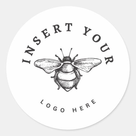 Sticker Rond Logo d'entreprise (Devant)