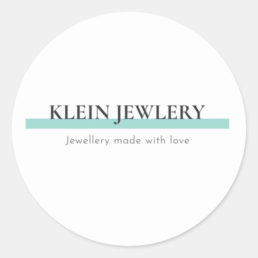 Sticker Rond Logo d'entreprise (Devant)