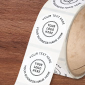 Sticker Rond Logo d'entreprise blanc