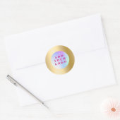 Sticker Rond Logo d'entreprise Gold (Enveloppe)
