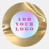Sticker Rond Logo d'entreprise Gold (Devant)