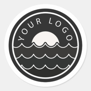 Sticker Rond Logo d'entreprise moderne