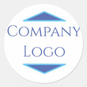 Sticker Rond Logo d'entreprise personnalisé (Devant)
