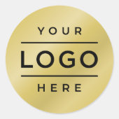 Sticker Rond Logo d'entreprise personnalisé (Devant)
