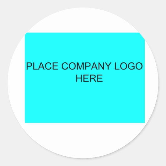 Sticker Rond Logo d'entreprise personnalisé (Devant)