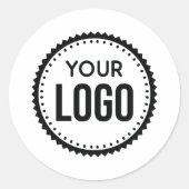 Sticker Rond Logo d'entreprise personnalisé (Devant)
