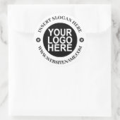 Sticker Rond Logo d'entreprise personnalisé (Sac)