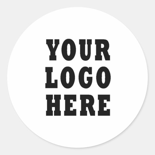Sticker Rond Logo d'entreprise personnalisé (Devant)