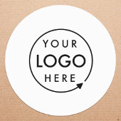 Sticker Rond Logo d'entreprise Professionnel Moderne Minimalist
