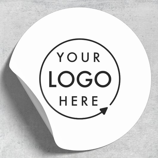 Sticker Rond Logo d'entreprise Professionnel Moderne Minimalist