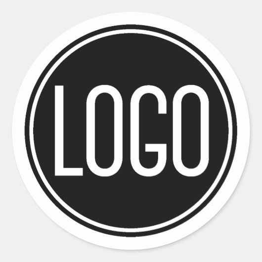 Sticker Rond Logo d'entreprise promotionnel (Devant)