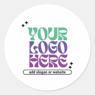 Sticker Rond Logo d'entreprise Y2k Rétro-vague Mignon