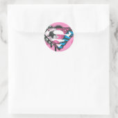 Sticker Rond Logo des Coeurs Supergirl (Sac)