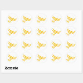 Sticker Rond Logo des libéraux démocrates (Feuille)