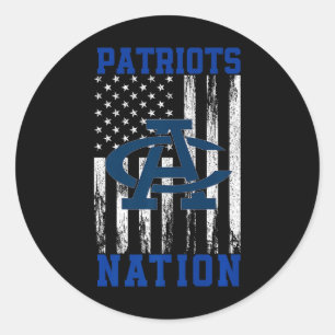 Sticker Rond Logo des patriotes centraux d'Adams Nation HS