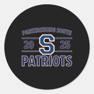 Sticker Rond Logo Des Patriotes Du Sud De Parkersburg 2025 Hs