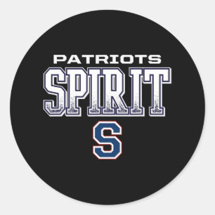 Sticker Rond Logo des Patriotes du Sud de Parkersburg Spirit Hs