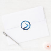Sticker Rond logo des services de plomberie (Enveloppe)