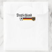 Sticker Rond Logo Deutschland grand fussball (Sac)