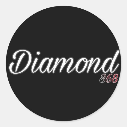 Sticker Rond Logo Diamond 868 (Devant)