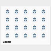 Sticker Rond Logo Digineer #3 (Feuille)