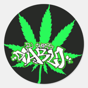 STICKER ROND LOGO DJ CHRIS DIABLO 4