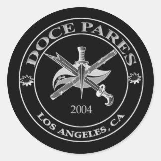 Sticker Rond logo doce pares noir