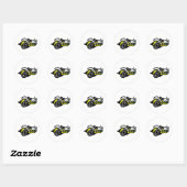 Sticker Rond Logo Dodge Super Bee (Feuille)