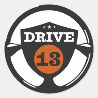 Sticker Rond logo drive13logo